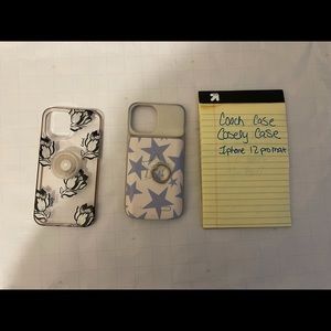 Coach and casely phone case for 12 pro max